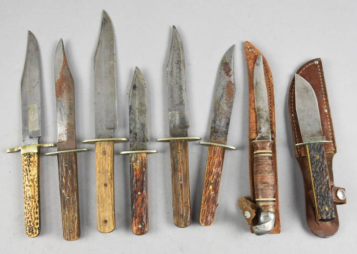 (8) Vintage & Antique English Made Fixed Blade Knives Dec 18, 2022