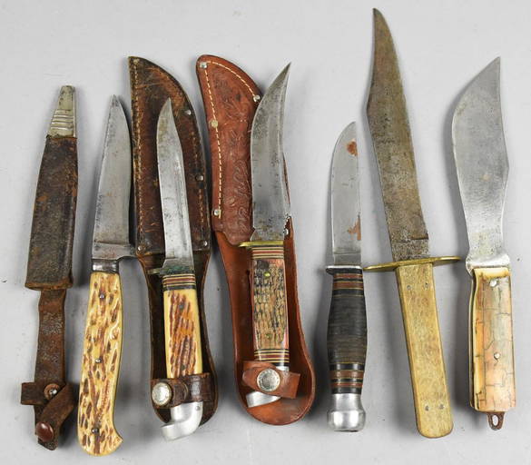 Vintage & Antique Fixed Blade Knives, Case, Western