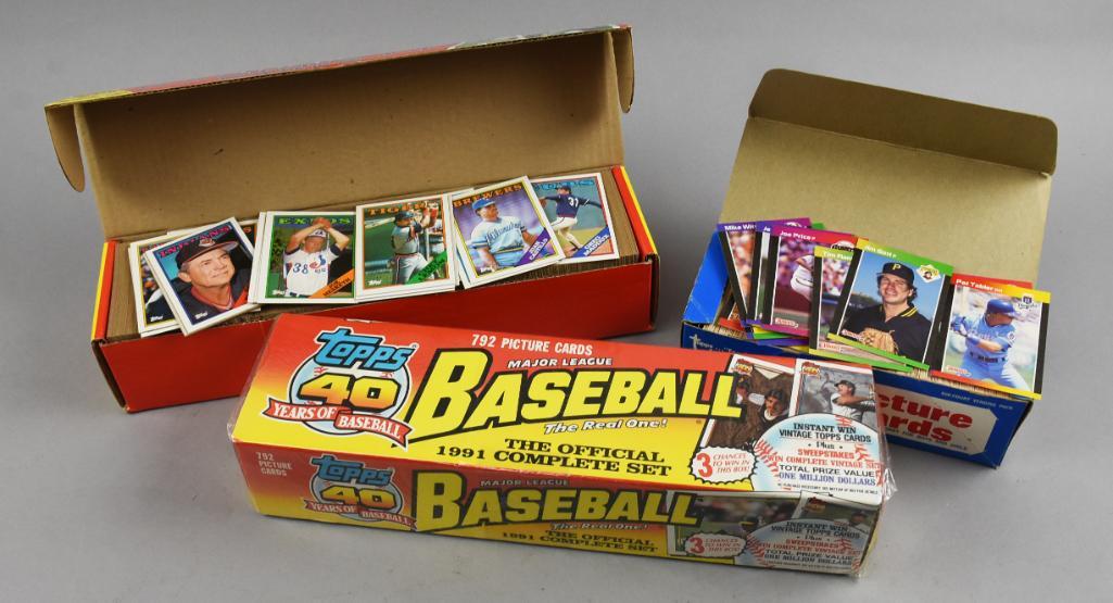 (3) 1980s-90 Topps Boxes Unsorted/Unopened Baseball Cards (1 of 4)