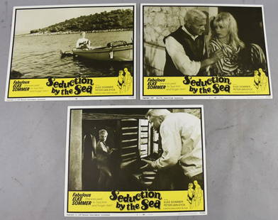 1967 Seduction by the Sea, Elke Sommer Lobby Cards: These great lobby cards are for the 1967 movie Seduction by the Sea starring Elke Sommer.