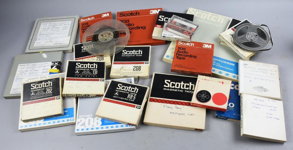 Lot Vintage Magnetic Tape, Johnny Cash, Porsche & More (1 of 5)