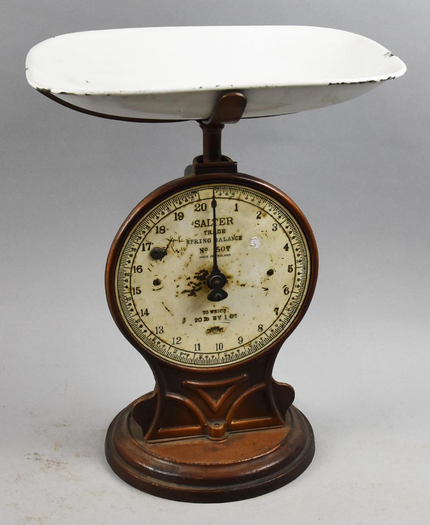 Antique Cast Iron Salter Trade Spring Scale No. 50T (1 of 10)