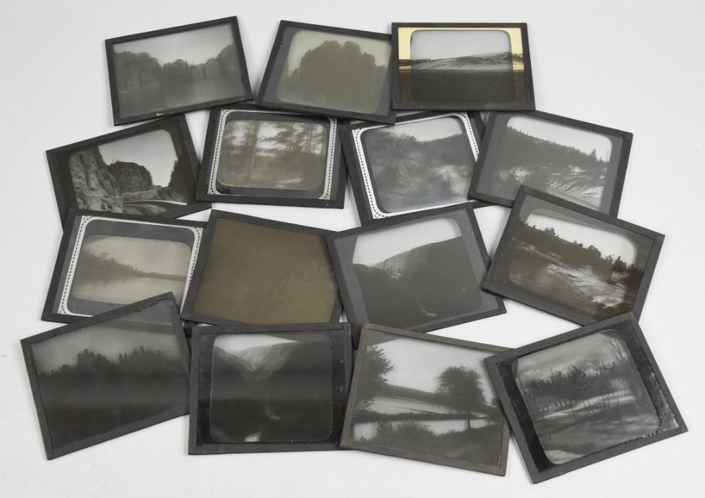 (15) Antique Glass Photograph Slides,  Scenery Pictures (1 of 9)