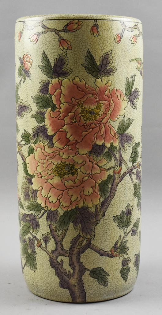 Vintage Chinese Ceramic Umbrella Stand (1 of 11)