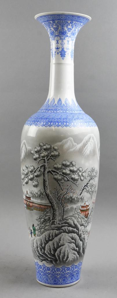 20th Century Chinese Egg Shell Porcelain Vase (1 of 10)