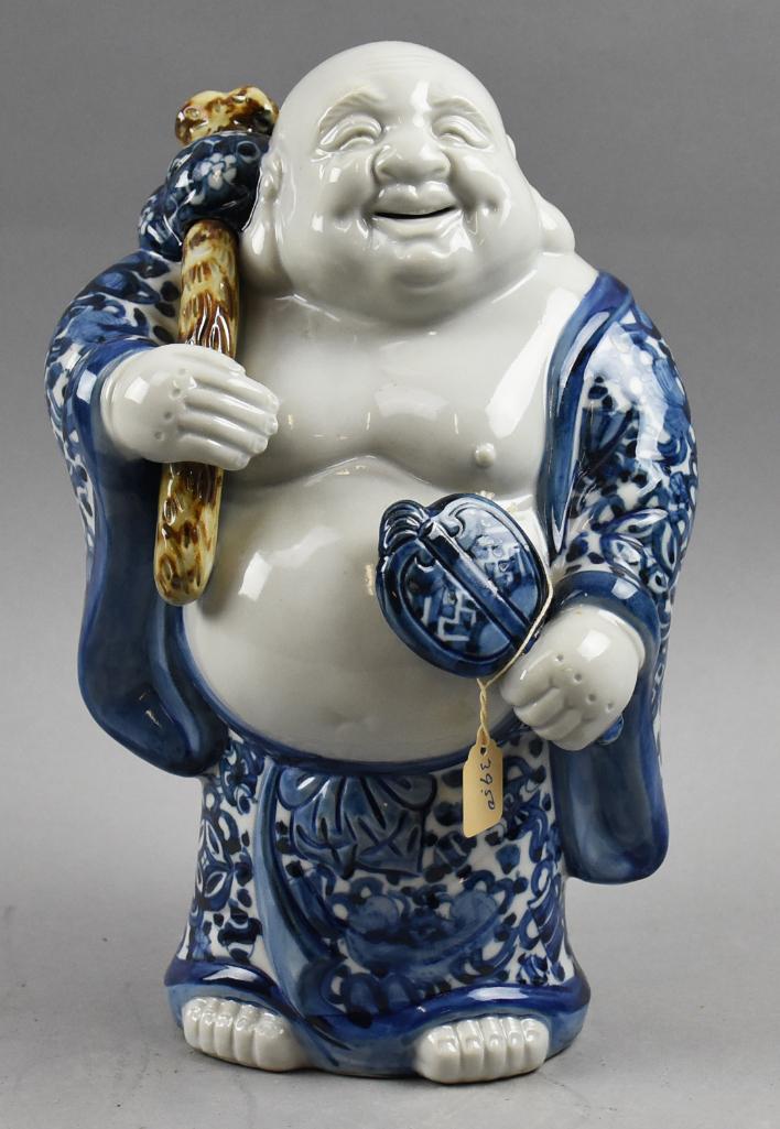 Vintage Japanese Kutani Porcelain Hotei, Signed (1 of 6)