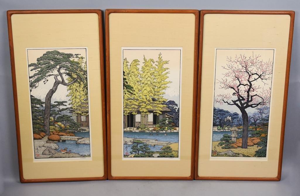 Toshi Yoshida,  Friendly Garden Triptych (1 of 20)