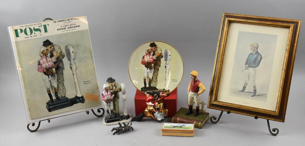 Vintage Collectible Horse Racing Pieces, Rockwell & More (1 of 13)