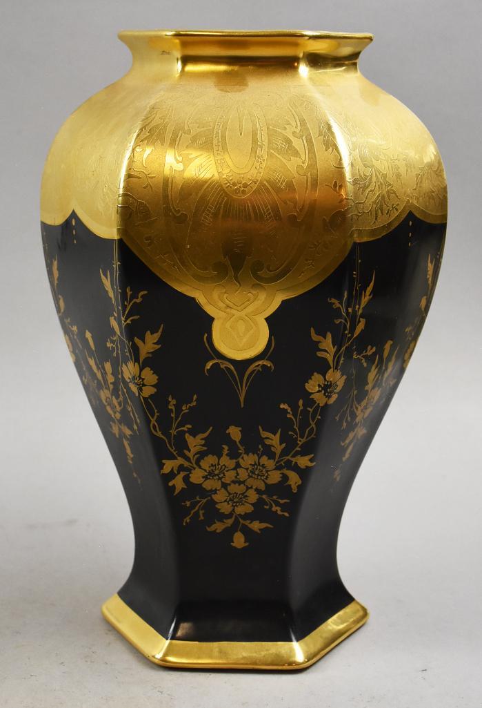 Antique Limoges Osborne Studios Gold Encrusted Vase (1 of 5)