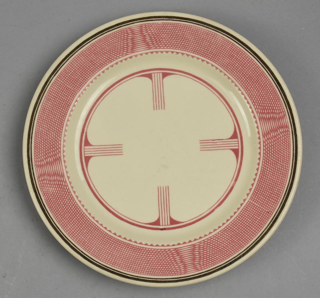 1952 Santa Fe Fred Harvey Ancient Mimbreno 10" Plate (1 of 3)