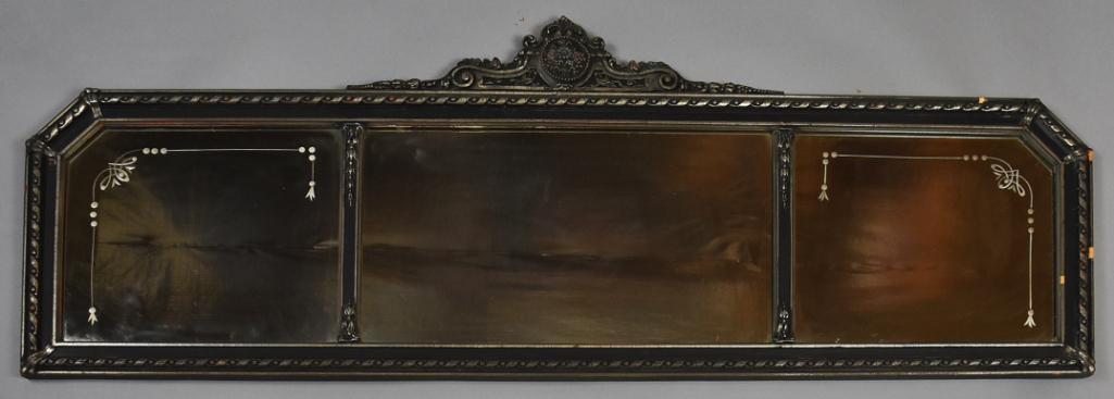 c1925 French Art Deco Engraved Mirror (1 of 16)