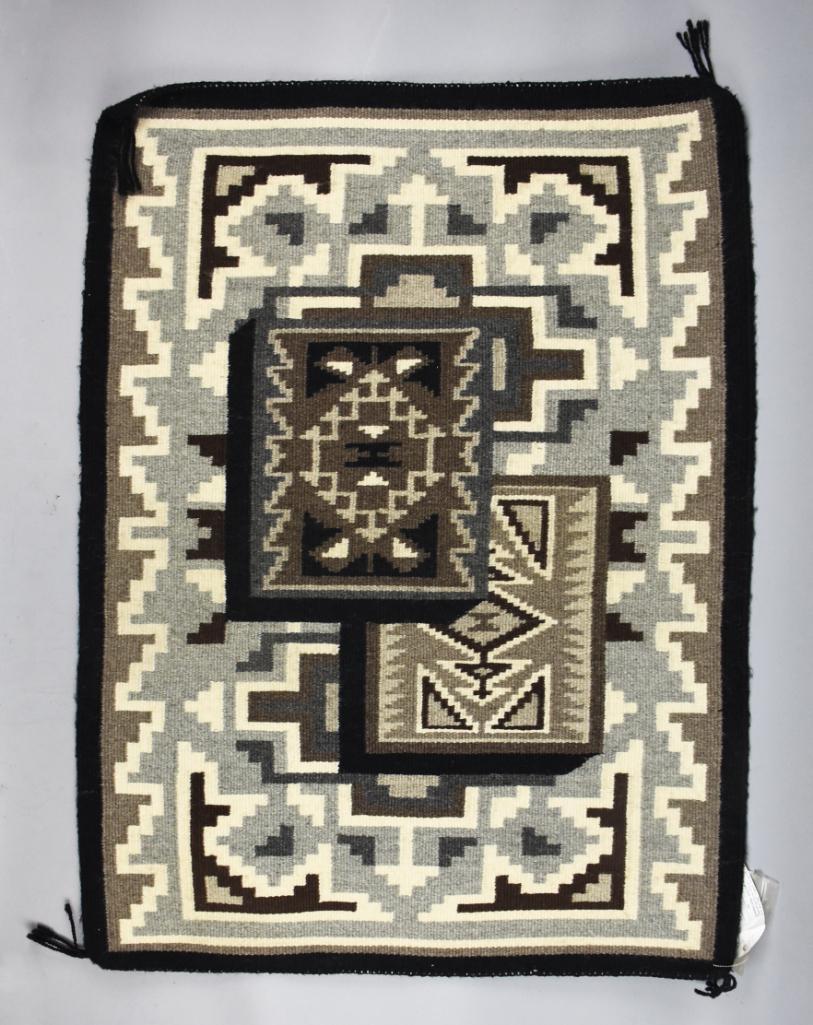 Alice Joe Navajo Two Grey Hills Woven Rug (1 of 5)