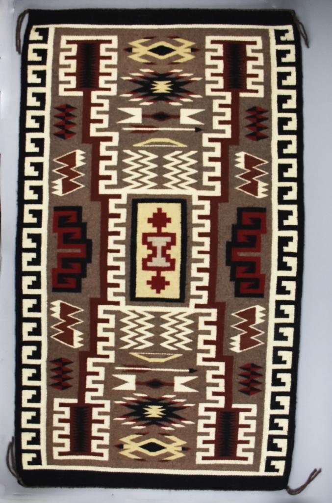 Mary Foster Hand Woven Navajo Rug, Storm Pattern (1 of 5)
