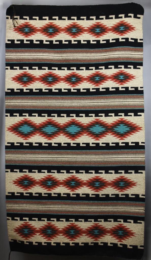 Vintage Hand Woven Navajo Rug, Eye Dazzler (1 of 4)