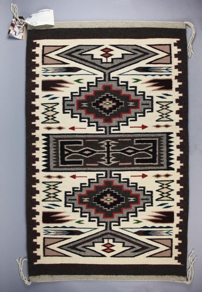 Sarah George Navajo Hand Woven Rug, Teec Nos Pos (1 of 4)