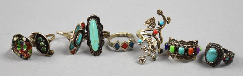 Vintage to Contemporary Sterling Rings, Navajo & More (1 of 9)