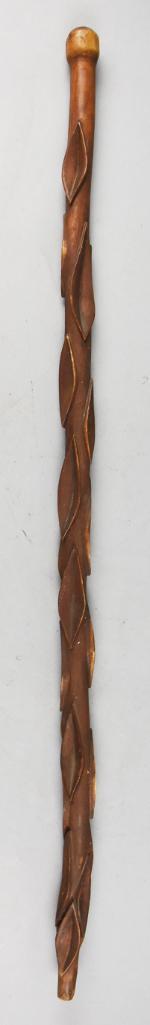 Vintage Folk Art Hand Carved Walking Stick (1 of 6)