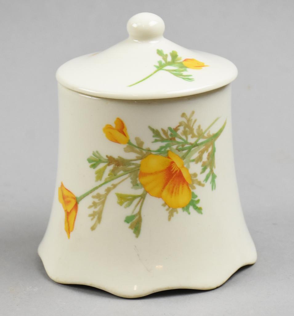 1955 Syracuse China Poppy Fred Harvey/Santa Fe Sugar Bowl (1 of 4)