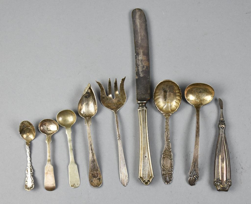 Misc. Variety Antique Sterling & Coin Silver Flatware (1 of 6)