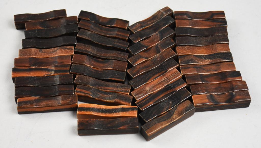(40) Vintage Japanese Wooden Chopstick Rests (1 of 5)