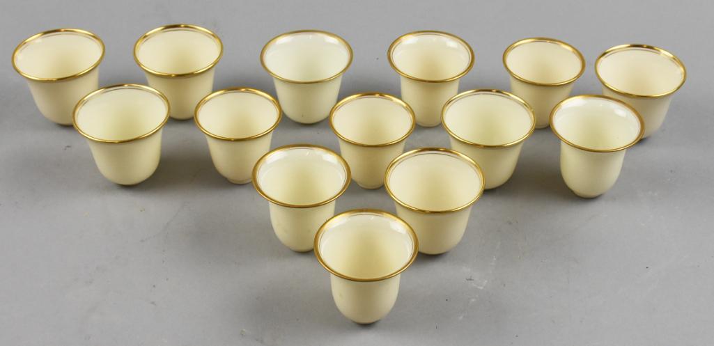 (14) 1906-1930 Lenox Porcelain Cup Liners (1 of 6)