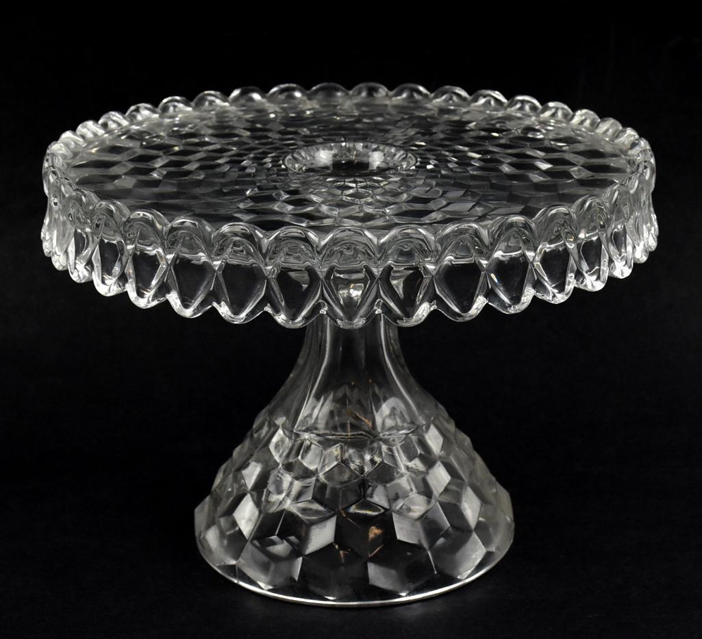 1915-1982 Fostoria American Old Round Cake Stand (1 of 5)