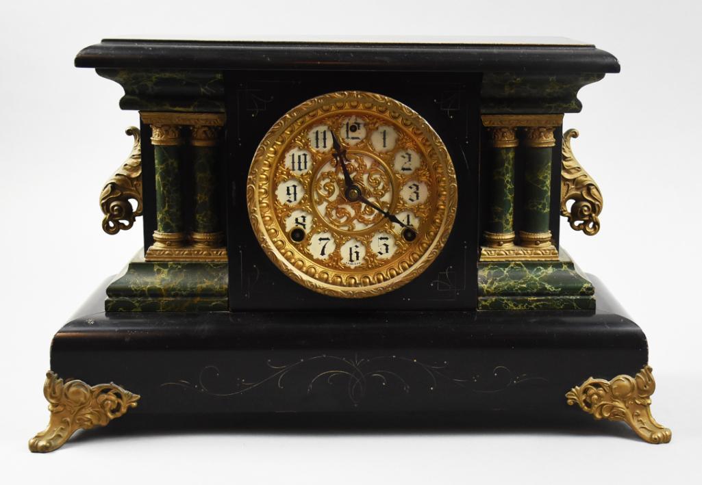 Antique Empire Style Sessions Mantle Clock (1 of 14)