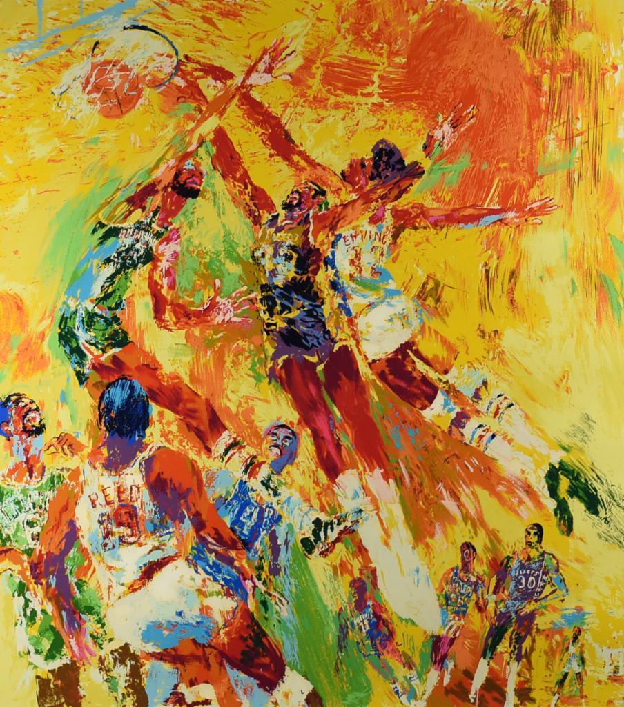 LeRoy Neiman (1921-2012) Basketball Superstars, Signed AP (1 of 6)