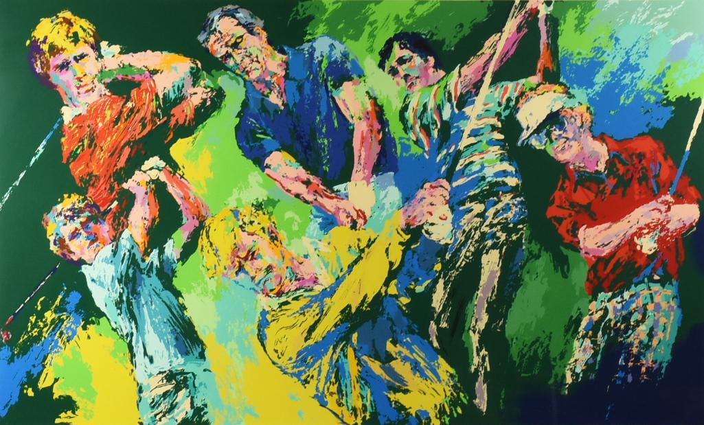 LeRoy Neiman (1921-2012) Golf Winners Ltd Ed Serigraph, COA (1 of 7)