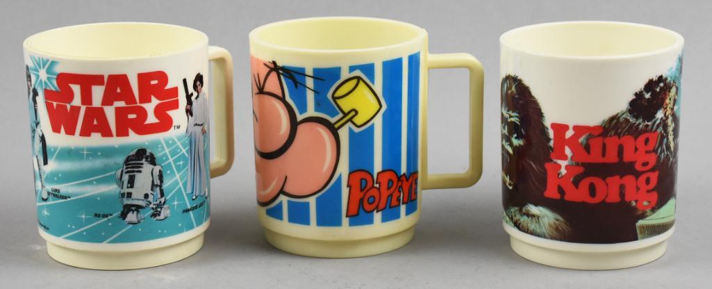 1970s Deka Star Wars, Popeye & King Kong Collectible Mugs (1 of 8)