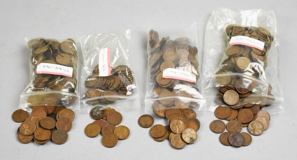 1940-1949 Lincoln Wheat Pennies, Unchecked (1 of 6)