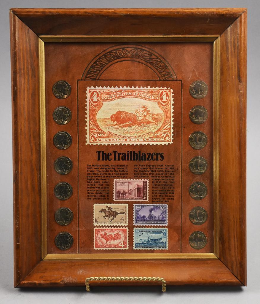 Trailblazers, Framed History of the Buffalo Nickel (1 of 9)