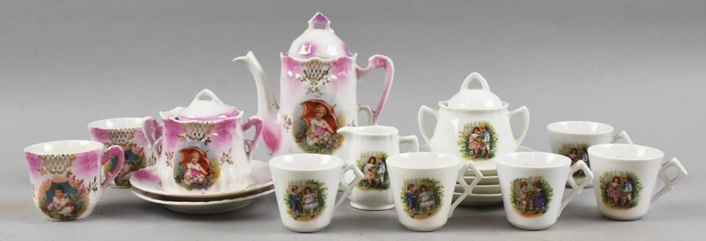 Antique German Porcelain Children's Tea Sets (1 of 7)