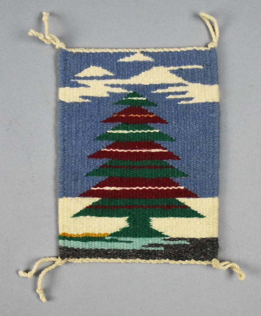 Navajo Hand Woven Christmas Tree Textile (1 of 3)