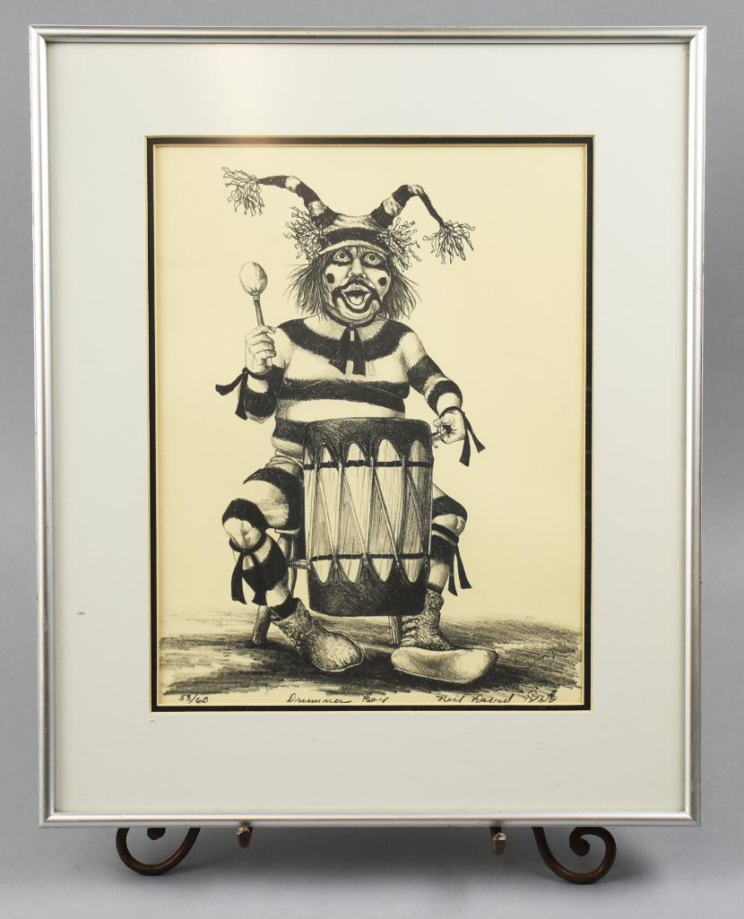 Neil David Sr. Tewa-Hopi Artist, Drummer Boy Ltd Ed Print (1 of 5)