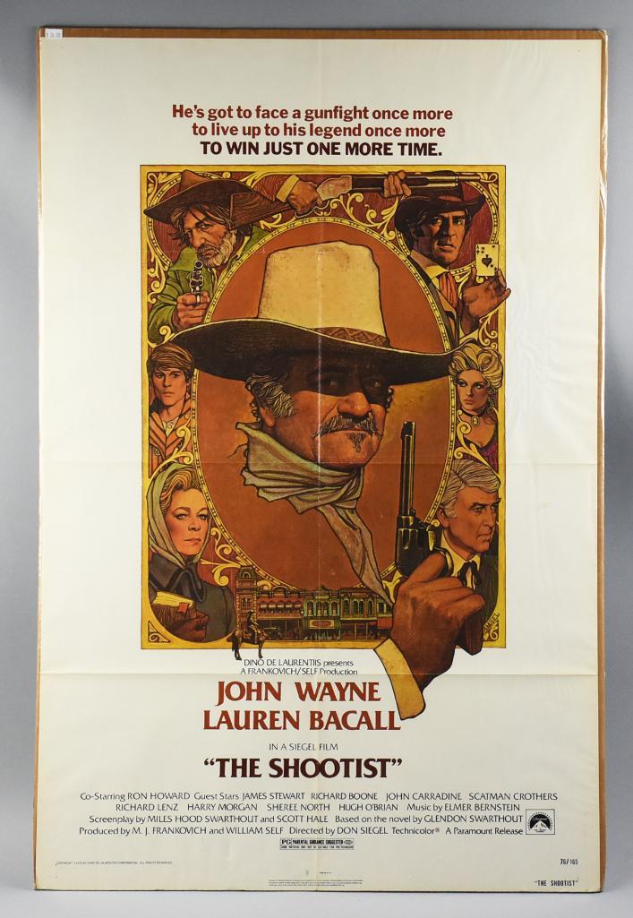 1976 The Shootist One Sheet Movie Poster John Wayne (1 of 6)
