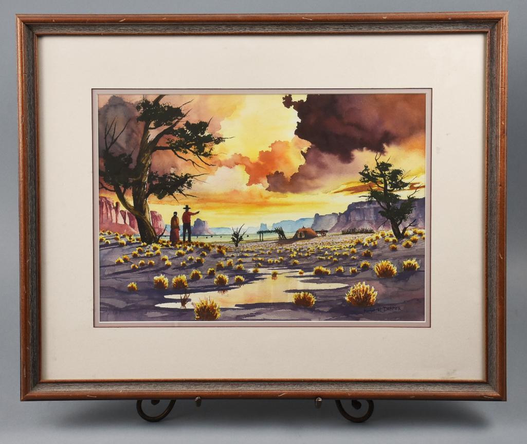 Robert Draper (1938-2000) Original Watercolor Painting (1 of 6)