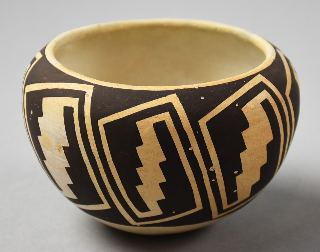 Sarah Garcia (1928-2015) Acoma Black on White Bowl (1 of 6)