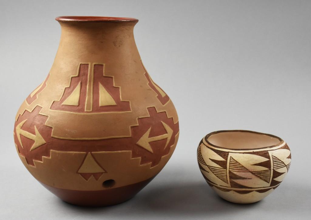 San Juan Tomasita Montoya & Acoma Pueblo Pottery (1 of 7)