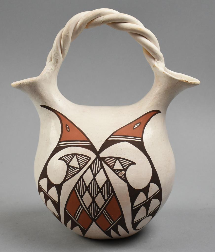 Vintage Jennie Laate Acoma Polychrome Wedding Vase (1 of 8)