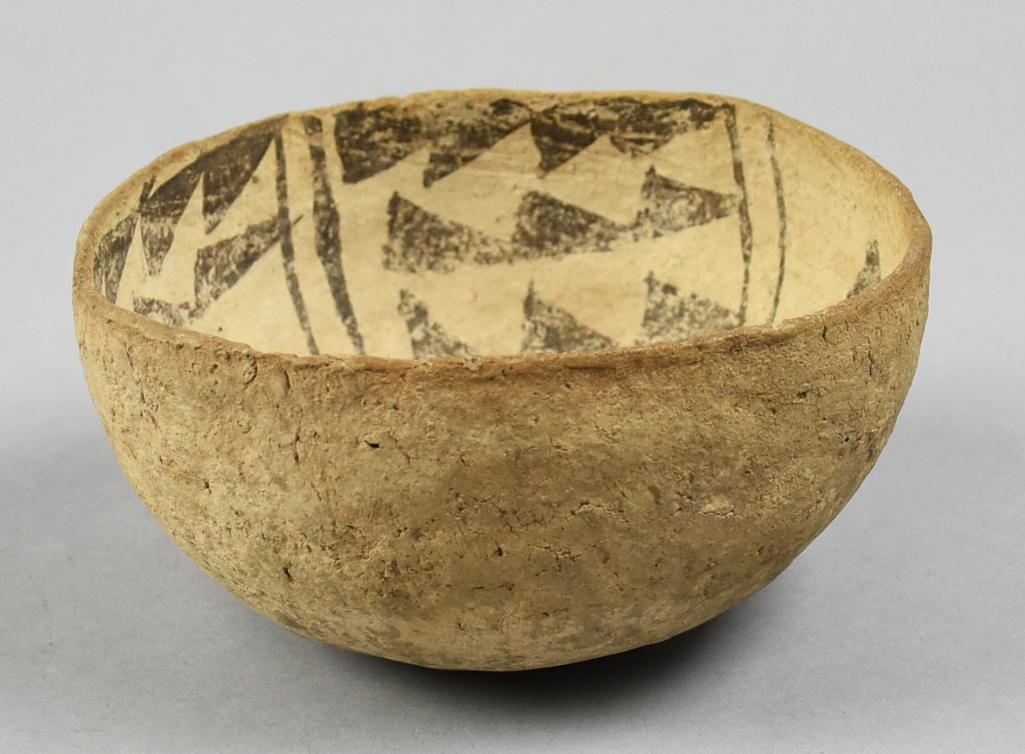 c850-1150 AD Anasazi Chaco Canyon Black on White Bowl (1 of 6)