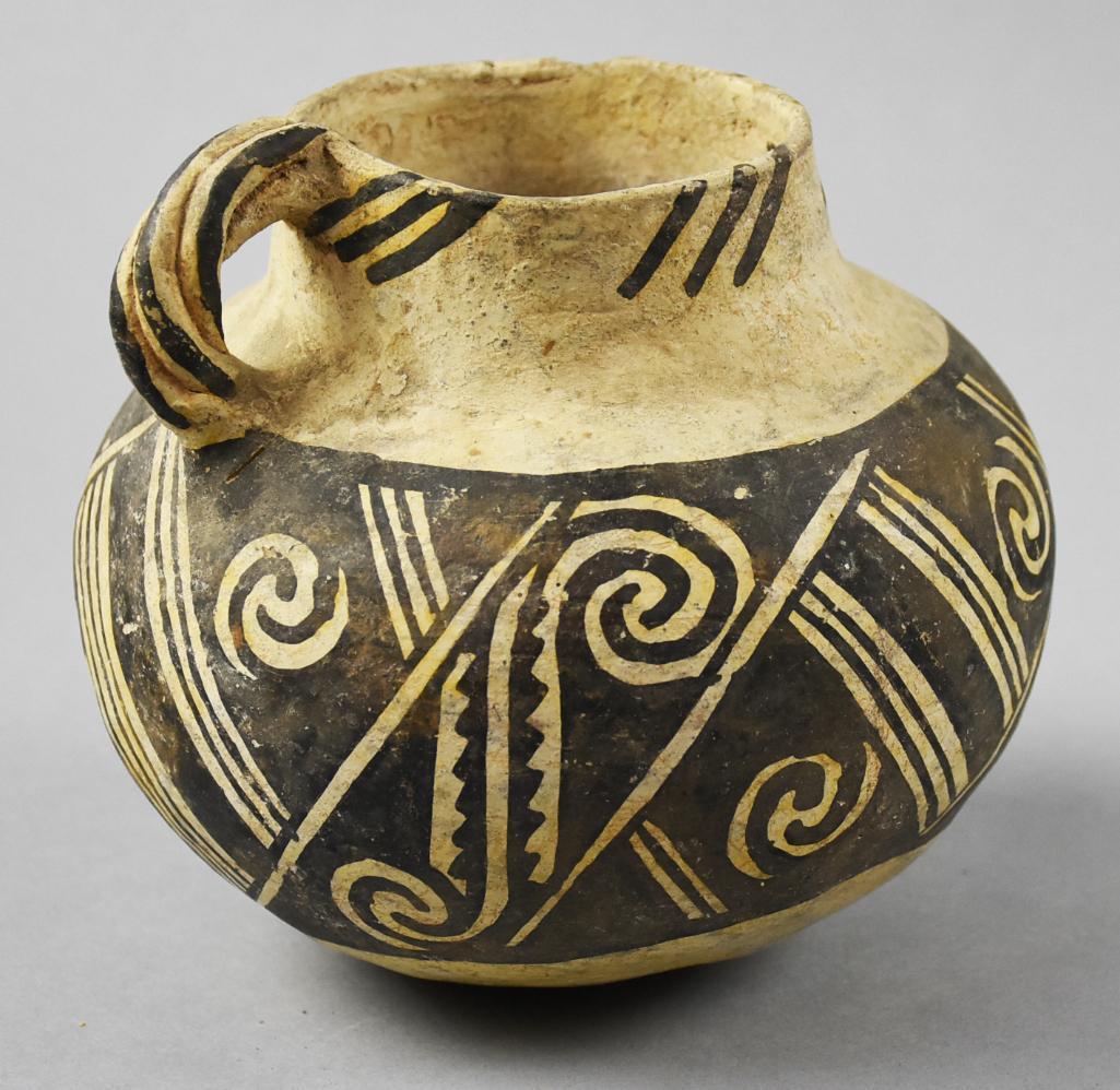 950-1200 AD Mogollon Snowflake Black-White Pitcher (1 of 8)