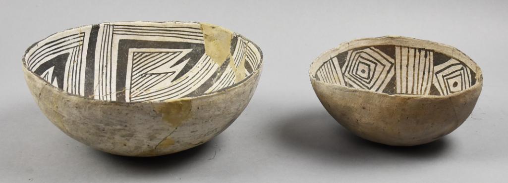 1100-1250 AD  Anasazi Mogollon Snowflake Black-White Bowls (1 of 12)