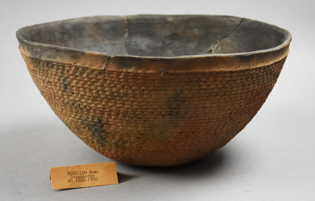 950-1100 AD Anasazi Mogollon Corrugated Bowl (1 of 10)