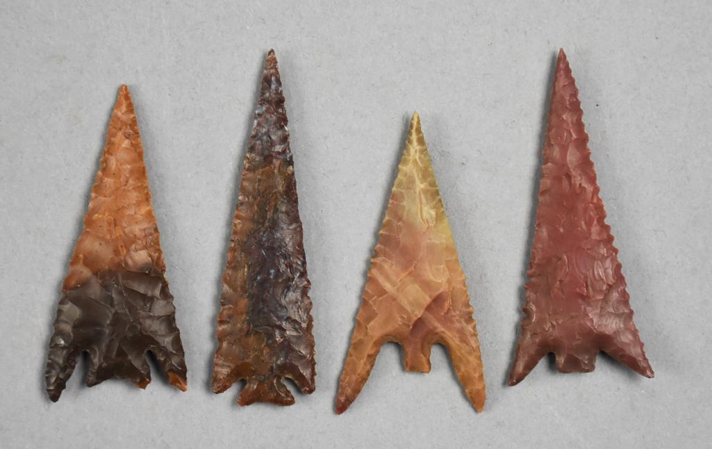 Misc Assortment Prehistoric Arrowheads, Jasper (1 of 5)