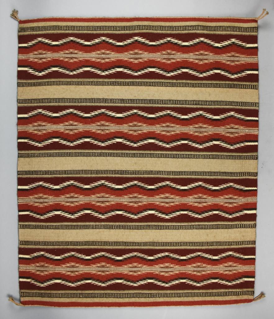 Vintage Navajo Hand Woven Textile, Wide Ruins (1 of 3)