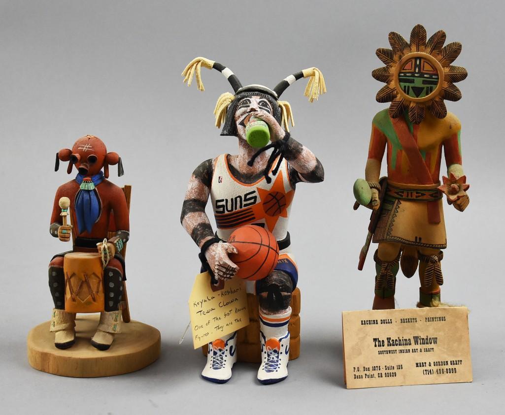 Misc Hopi Kachinas, Tawyesva, Martinez, & Naha (1 of 9)
