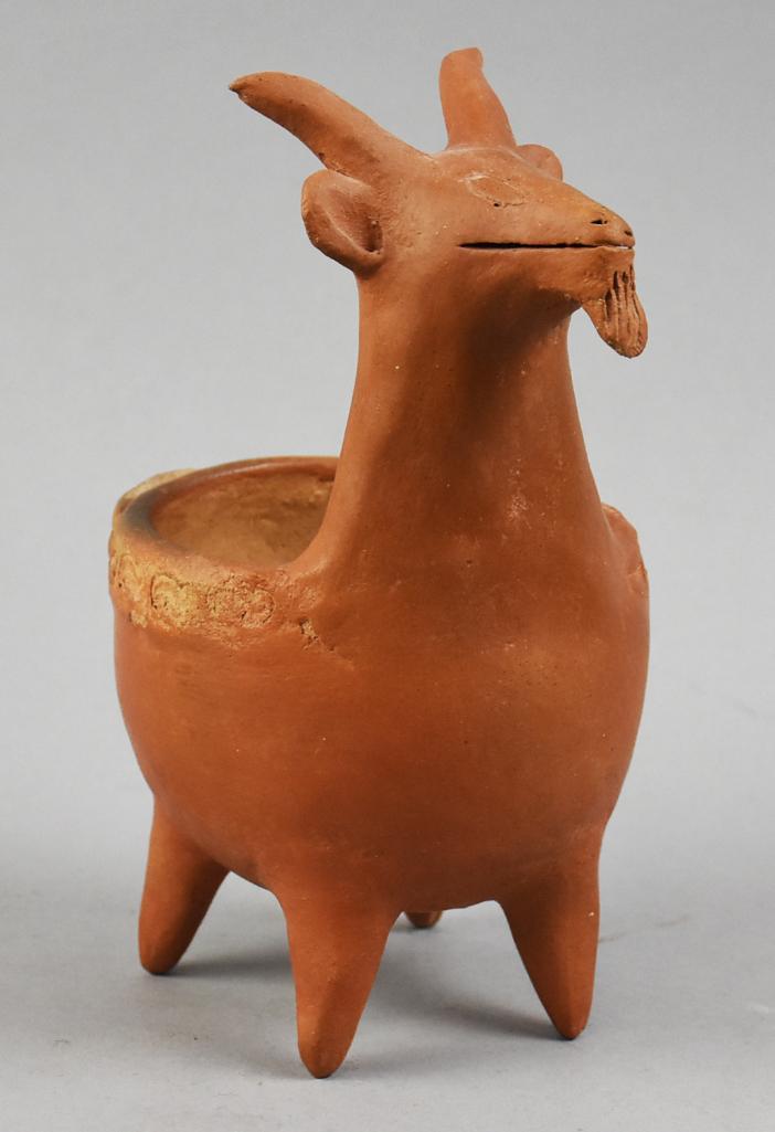 Vintage Mexican Terracotta Goat Planter (1 of 10)