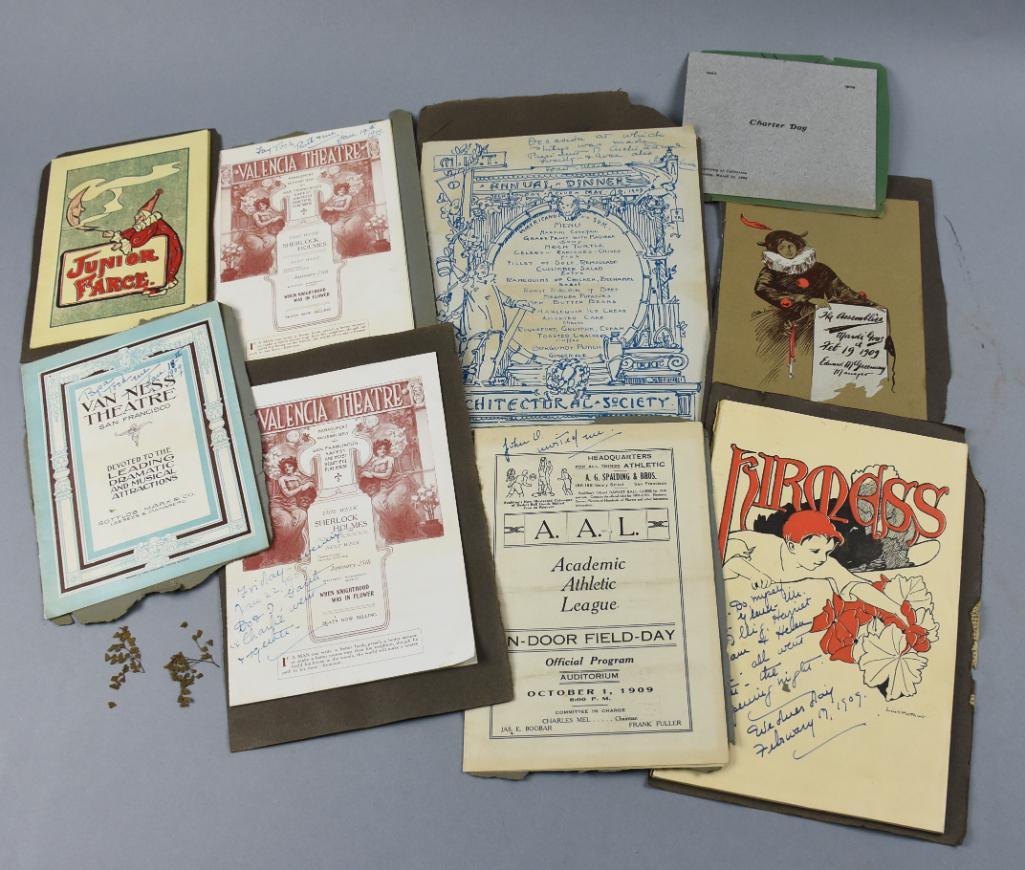 1908-1909 San Francisco Programs & Other Ephemera (1 of 14)