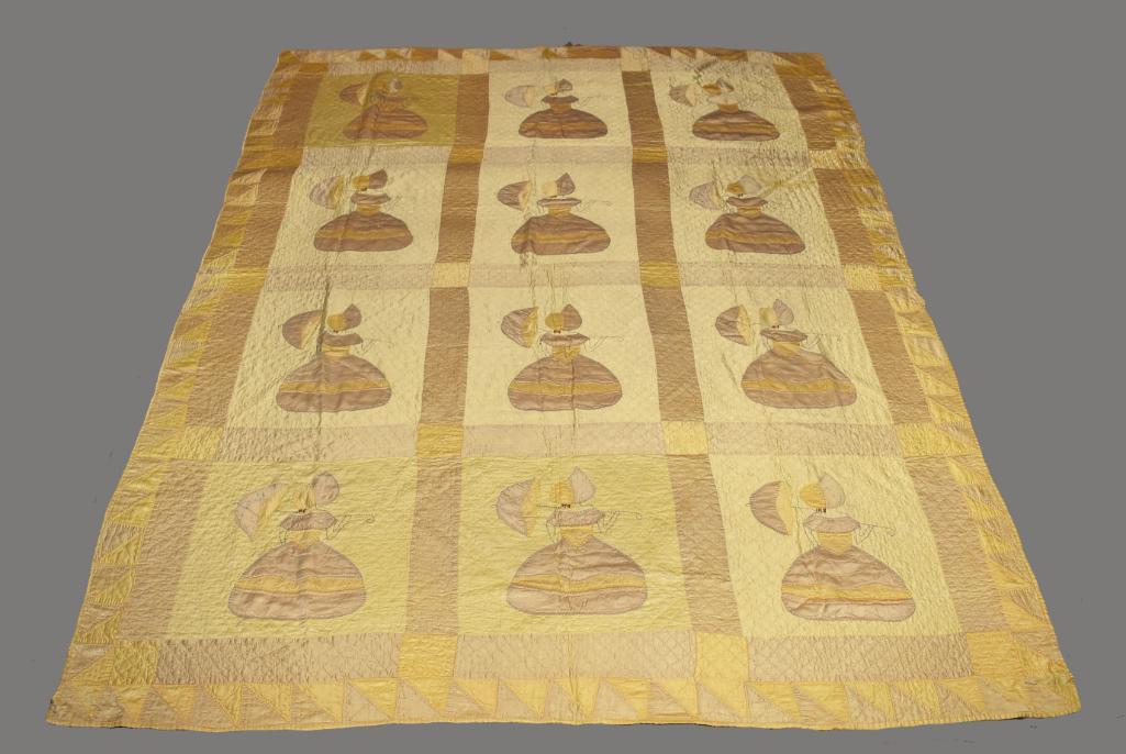 Art Deco Southern Belle Satin Quilt (1 of 8)